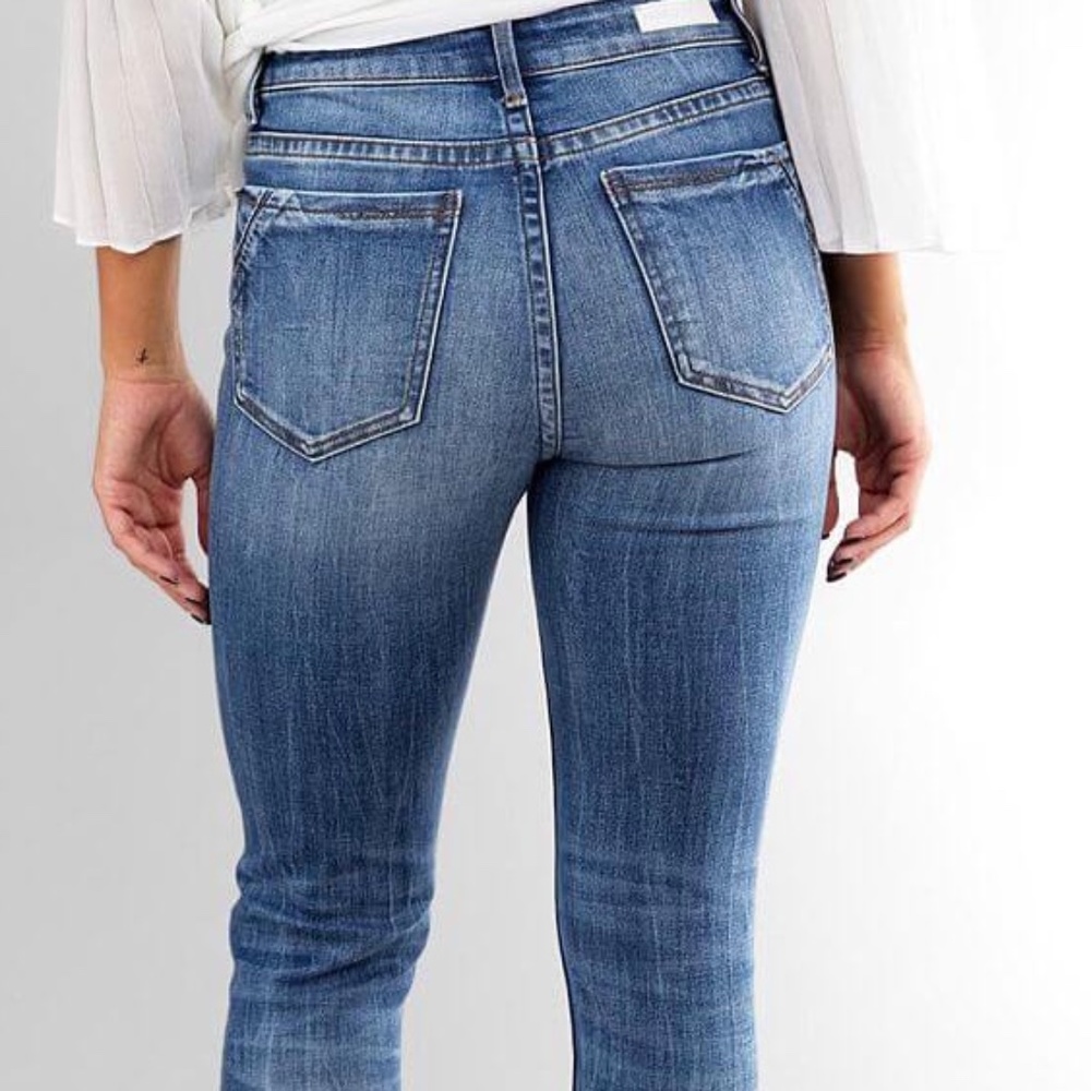 Buckle Black Ankle Skinny Jeans